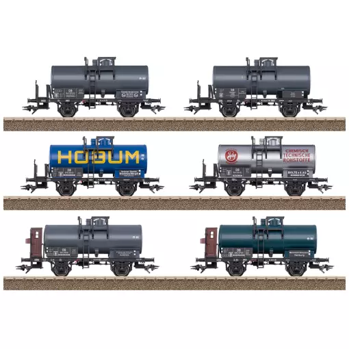 Coffret de wagons-citernes - Trix T24170 - privée - HO 1/87 - EP. III - 2R