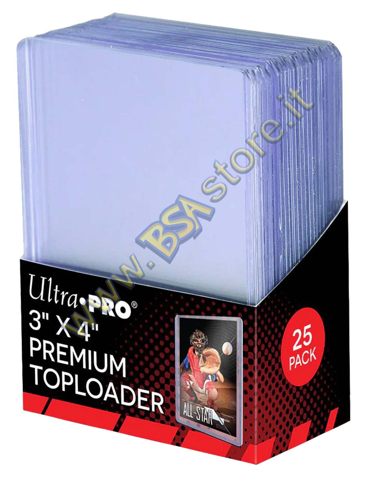 25 Premium Toploader ULTRA PRO Standard Size 3" x 4" 35pt per carte da max 70 x 95 mm