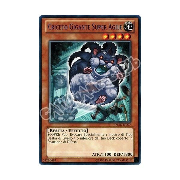 Duelist League 15 DL15-IT007 Criceto Gigante Super Agile rara scritta blu Unlimited (IT) -NEAR MINT-
