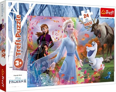 Trefl Puzzle 24 Maxi Alla ricerca delle avventure di Disney Frozen 2