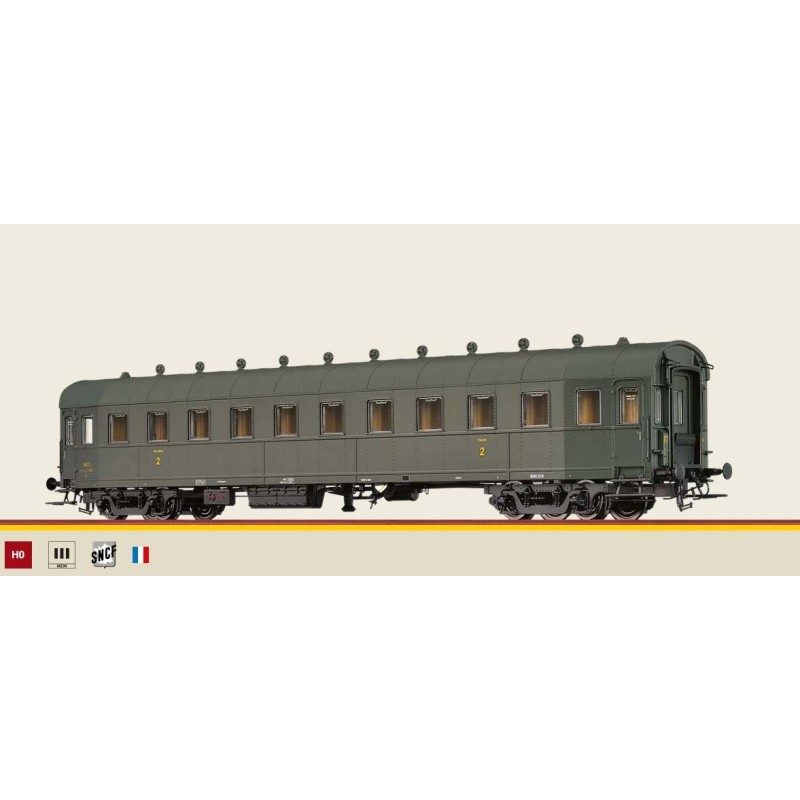 Vettura di 2ª classe B, SNCF. BRAWA 45323