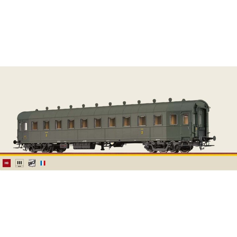 Vettura di 2ª classe B, SNCF. BRAWA 45324