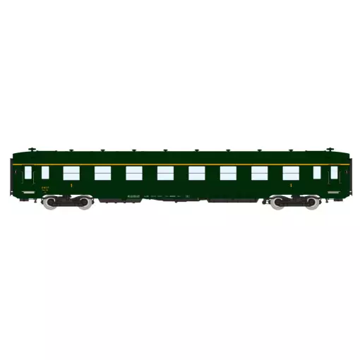 Une voiture DEV A8 U53 vert 306 - REE MODELS VB391 - SNCF - HO 1/87 - Ep III
