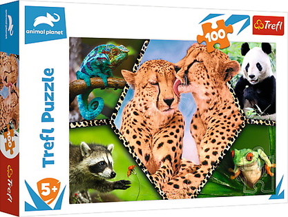 Trefl Puzzle 100 pezzi - Bellezza della natura / Scoperta del pianeta animale