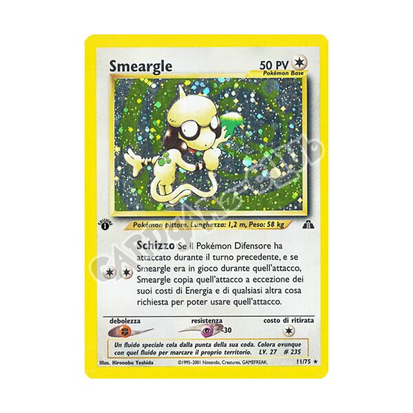 11 / 75 Smeargle rara foil 1a edizione (IT) -NEAR MINT-