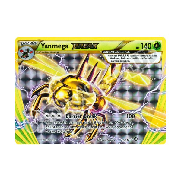 008 / 114 Yanmega BREAK rara BREAK foil (EN) -NEAR MINT-