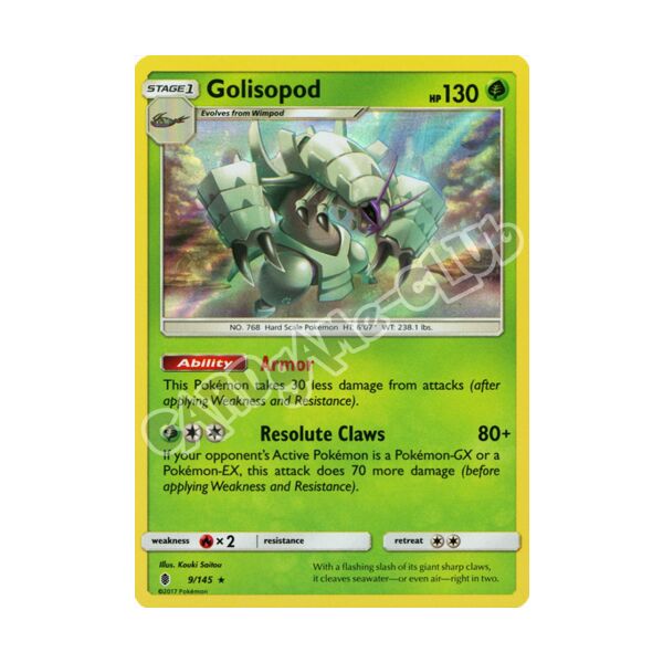 009 / 145 Golisopod rara foil (EN) -NEAR MINT-