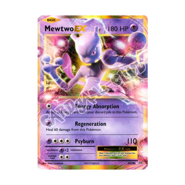052 / 108 Mewtwo EX rara EX foil (EN) -NEAR MINT-