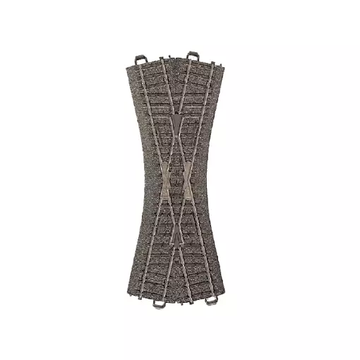 Marklin 24640 incrocio 24,3° - 188,3 mm - HO: 1/87 - Codice 83 - Binario C