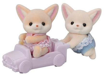 Sylvanian Families Gemelli Volpe Fenek con macchinina