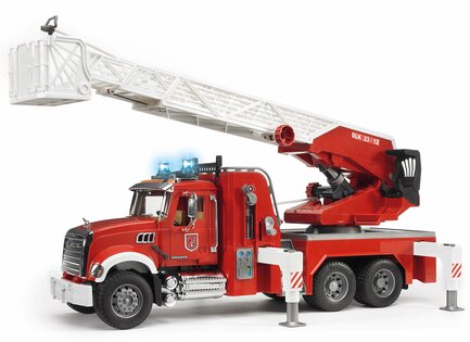 Bruder 02821 MACK Granit Liebherr Camion dei pompieri