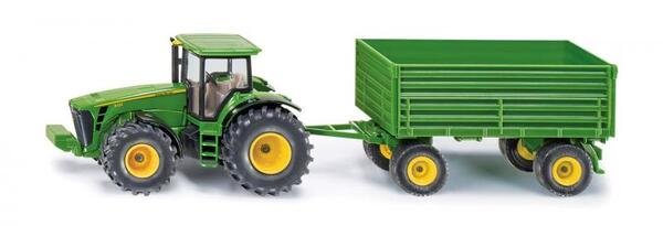 SIKU Farmer - Trattore John Deere con traino, 1:50