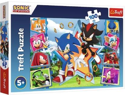 Trefl Puzzle 100 pezzi - Incontra Sonic / SEGA Sonic The Headgehog