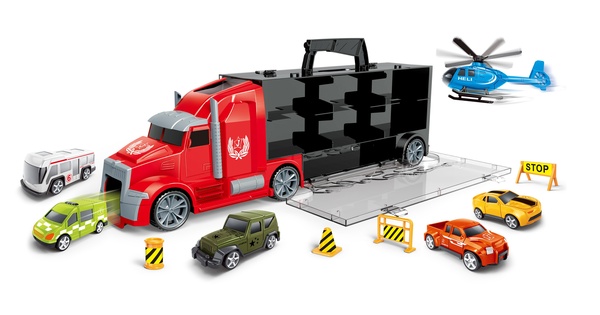 Trattore con auto 42 cm