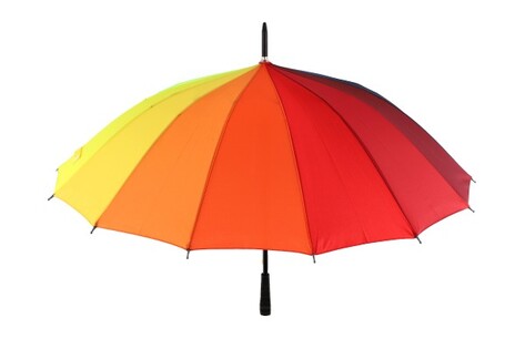 Ombrello da tiro arcobaleno 78 cm metallo/tessuto