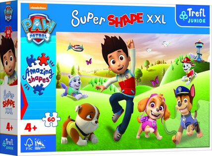 Trefl Puzzle Paw Patrol Super Shape 60 XXL pezzi