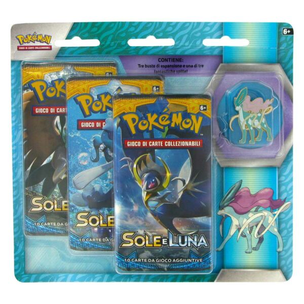 Legendary Beasts Collector's Pin 3- Pack Suicune (IT)