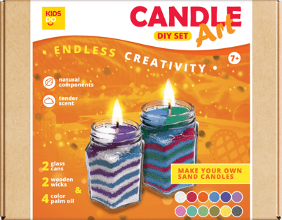 Set per realizzare candele Verde, blu, rosso + 1 sorpresa colorata