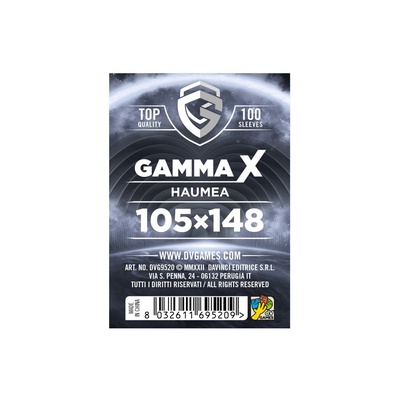 100 Sleeves Gamma X HAUMEA 105X148 Bustine Protettive