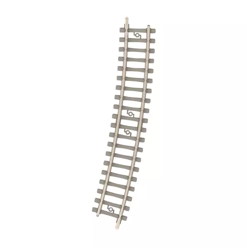 Traversina curva in calcestruzzo - Minitrix 14517 - N 1/160 - Codice 60 - Raggio 329mm - 2R