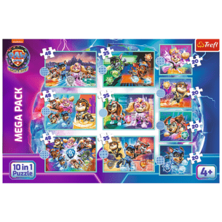 Trefl Puzzle 10v1 - Happy Dog Day / Viacom PAW PATROL: IL FILM POTENTE 2023