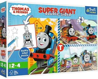 Trefl Puzzle 15 GIGANTE - I giochi di Tom / Thomas e i suoi amici