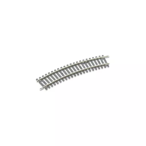 Binario curvo, raggio 371 mm 22,5° - Peco ST220 - HO : 1/87 - Codice 100