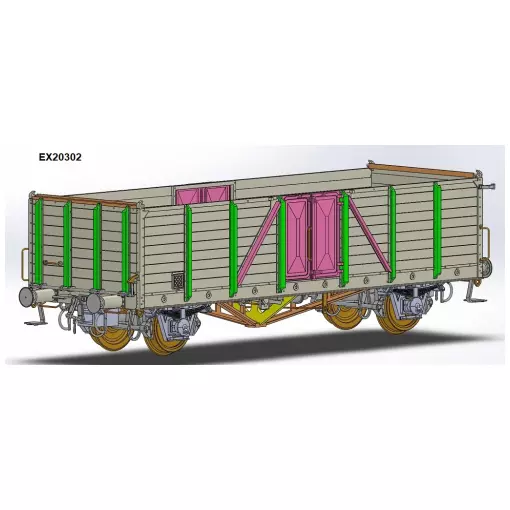 Wagon tombereau Villach - Exact-Train EX20302 - HO 1/87 - SNCF - EP III