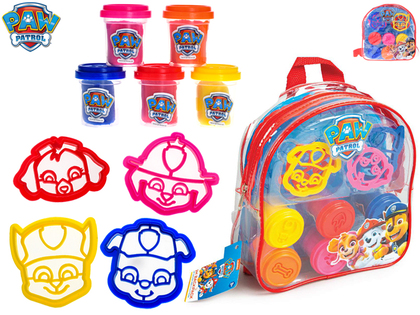 Paw Patrol set materiali per modellare con stampini 5 colori 5 pz