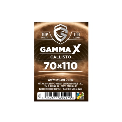 100 Sleeves Gamma X CALLISTO 70X110 Bustine Protettive