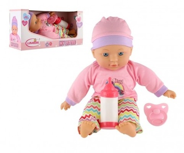 Baby Doll 30 cm corpo morbido con biberon, ciuccio