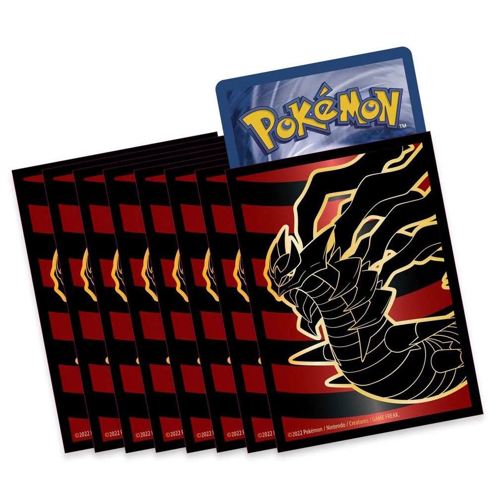 65 Bustine protettive ETB Origine Perduta Giratina Sleeves POKEMON Standard Size 67 x 92 mm