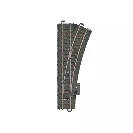 R2 24,3° deviatoio destro Marklin 24612 - 188,3 mm - HO: 1/87 - Codice 83 - Binario C