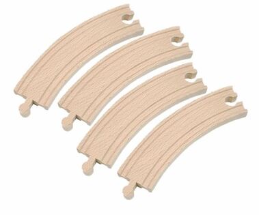 Rotaie Woody Round lunghe, 4 pezzi