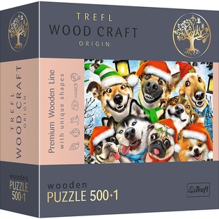 Trefl Puzzle di legno Cagnolini di Natale 501 pezzi