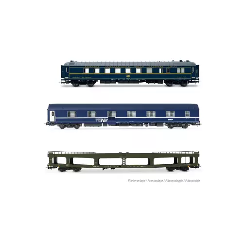 Coffret « Train Auto-Couchette » - Jouef HJ4207 - HO 1/87 - SNCF/SNCB - EP IV-V - Analogique