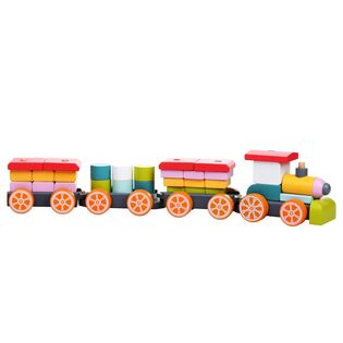 CUBIKA 13319 Treno tre vagoni - puzzle in legno 35 pezzi
