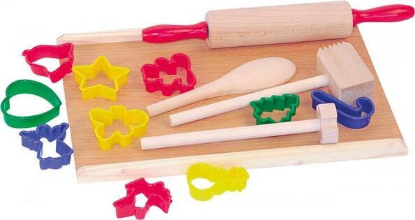 Woody Set di utensili da cucina con stampini