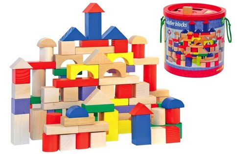 Kit Woody Cube colore / natura con coperchio piercing, 100 pezzi