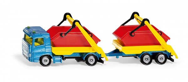 SIKU Blister - camion con cassone e traino