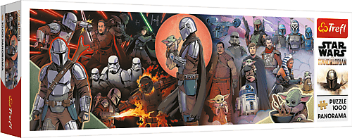 Trefl Puzzle panoramico 1000 - Le avventure del Mandalorian / Lucasfilm Star Wars The Mand