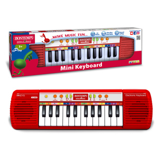 Bontempi Mini Tastiere, 24 tasti, 10 melodie, funzione di apprendimento, registrazione