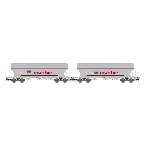 Coffret de 2 trémies à céréales « MONFER » - Rivarossi HR6677 - HO 1/87 - I-ERSA - EP VI