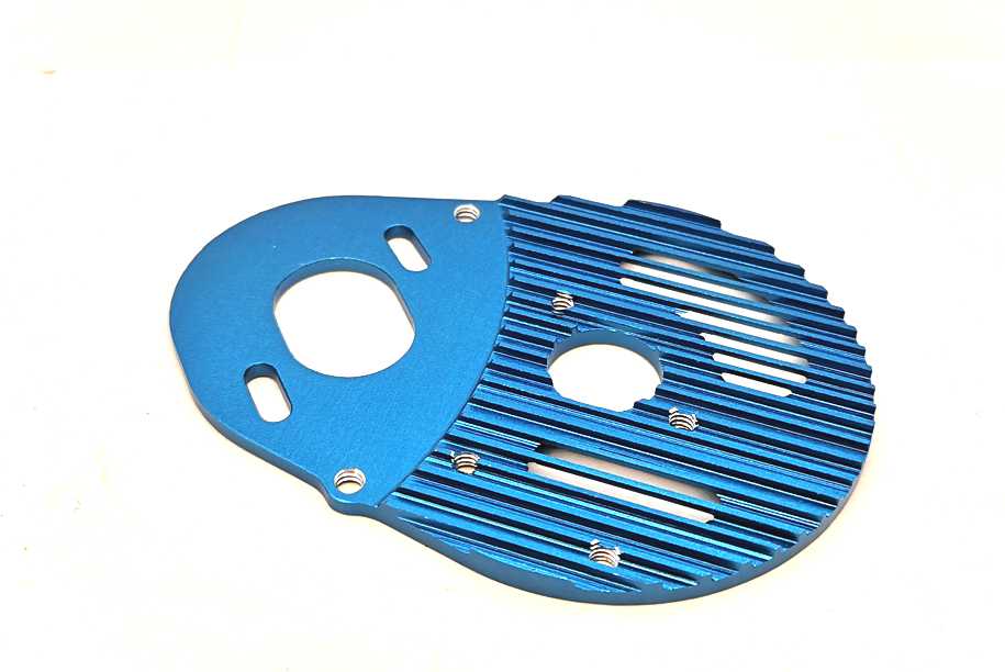 AB4018 - GPM BLU ALLOY MOTOR PLATE PER ASSOCIATED B4