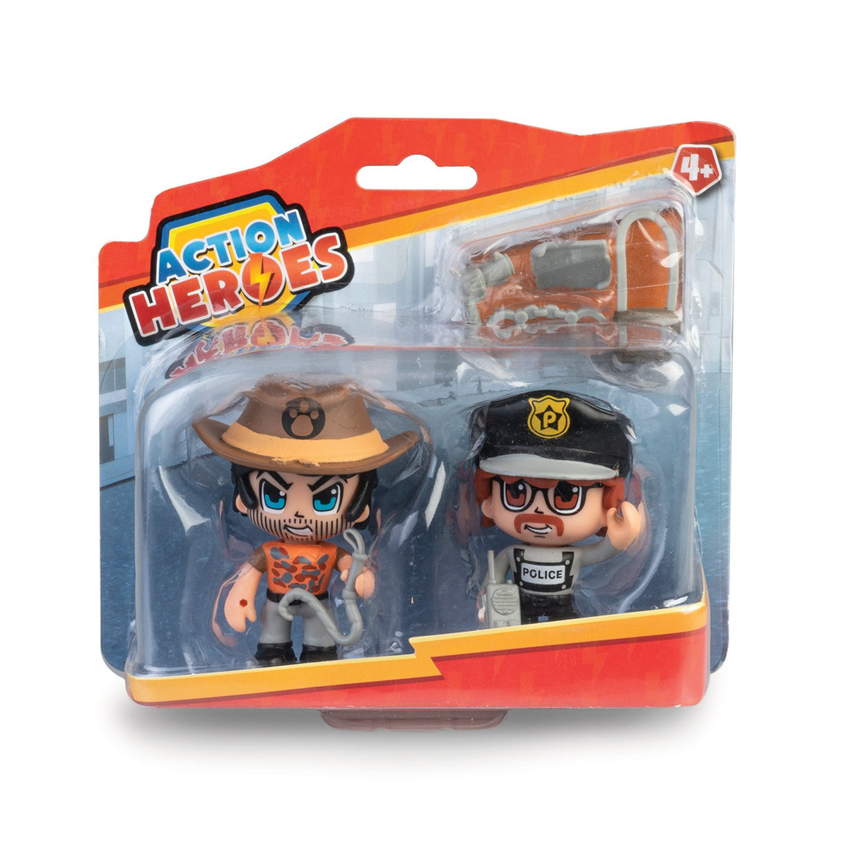 Action Heroes - 2 Personaggi Polizia/Avventura