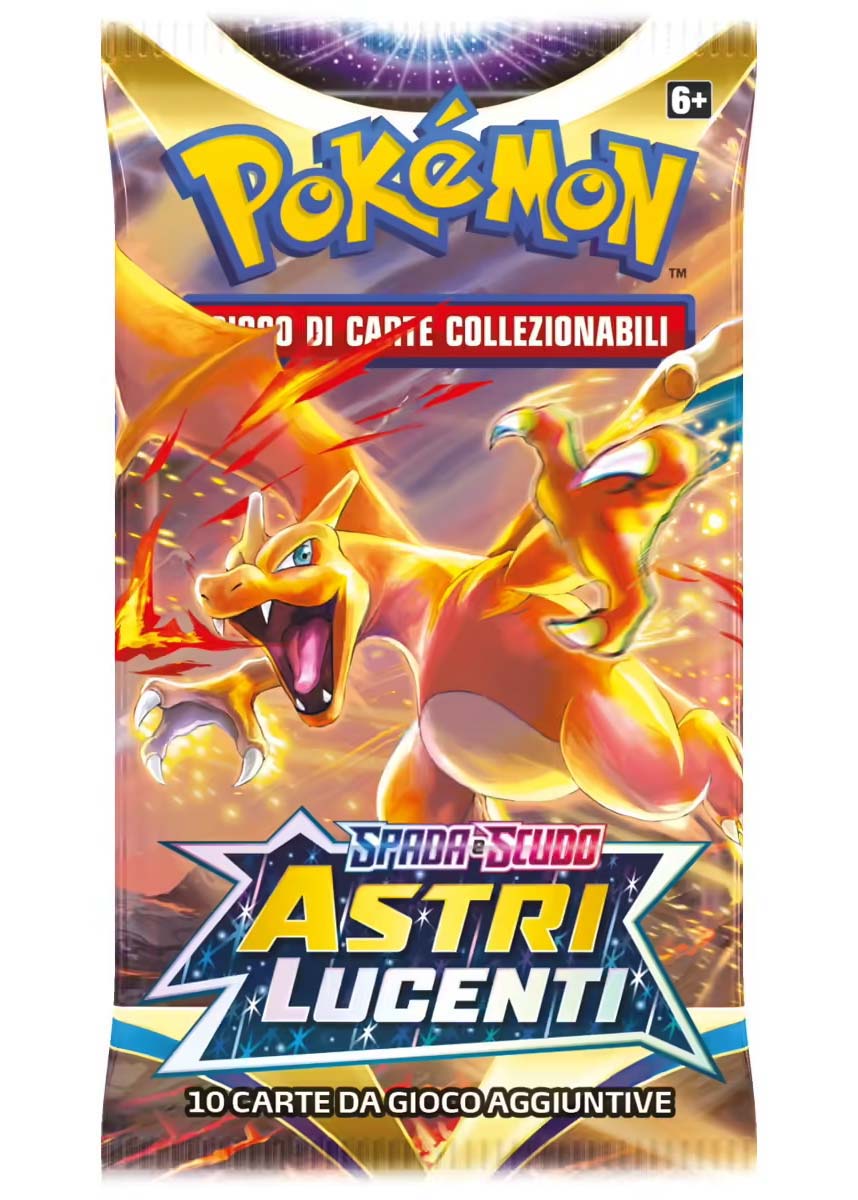 Bustina Spada e Scudo - Astri Lucenti - ITA - Artwork Casuale - 10 Carte POKEMON