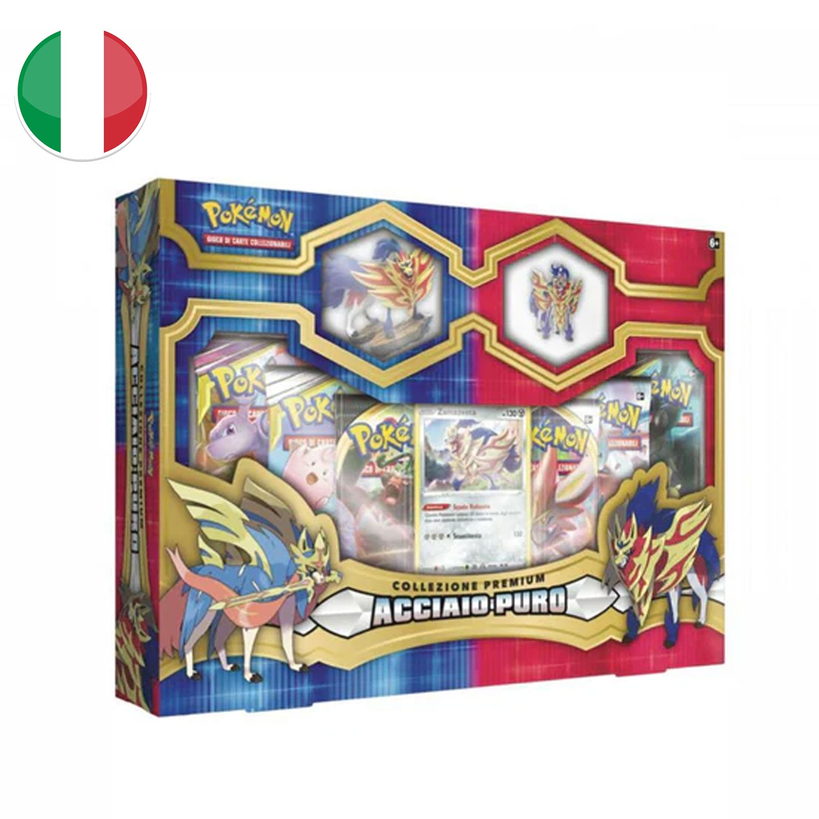 Collezione Premium Acciaio Puro - Zamazenta - Spada e Scudo - ITA