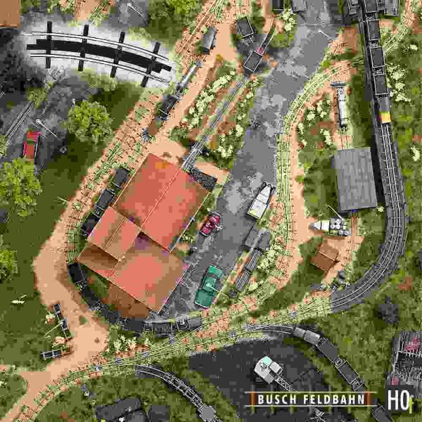 Busch - 2 Bogengleise R 115 22,5° H0 (Bu12322)