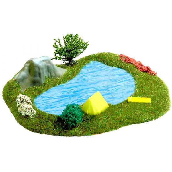 Busch - See Mit Zelt H0 (Bu3101)