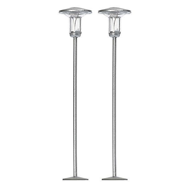 Busch - 2 Silb. Siedlungsleuchten H0 (Bu4141)